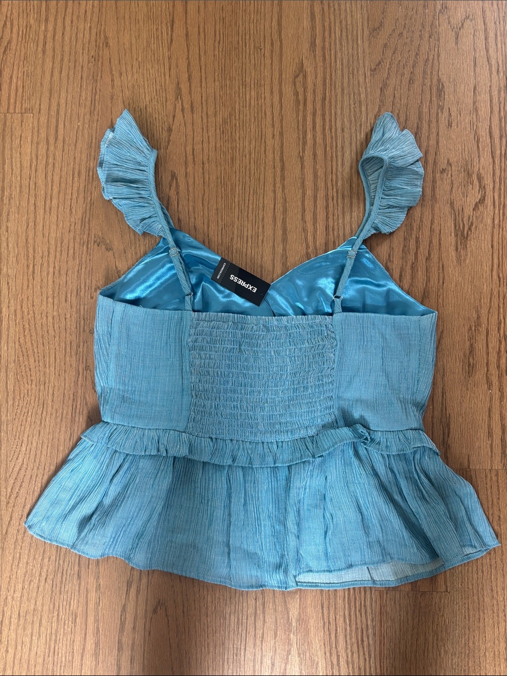 Express Ruffle-Trim Peplum Tank - Picture 4 of 4